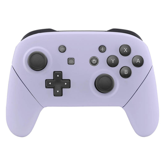 eXtremeRate Light Violet Faceplate Backplate Handles for Nintendo Switch Pro Controller, DIY Replacement Hand Grip Housing Shell