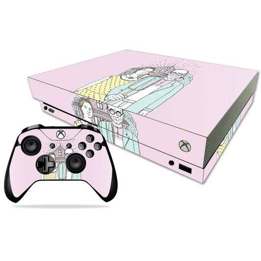 MIGHTY SKINS Xbox One X Skin - American Gothic Pop Vinyl Decal Wrap, Easy to Apply & Remove, Protective Cover, Model MIXBONXCMB