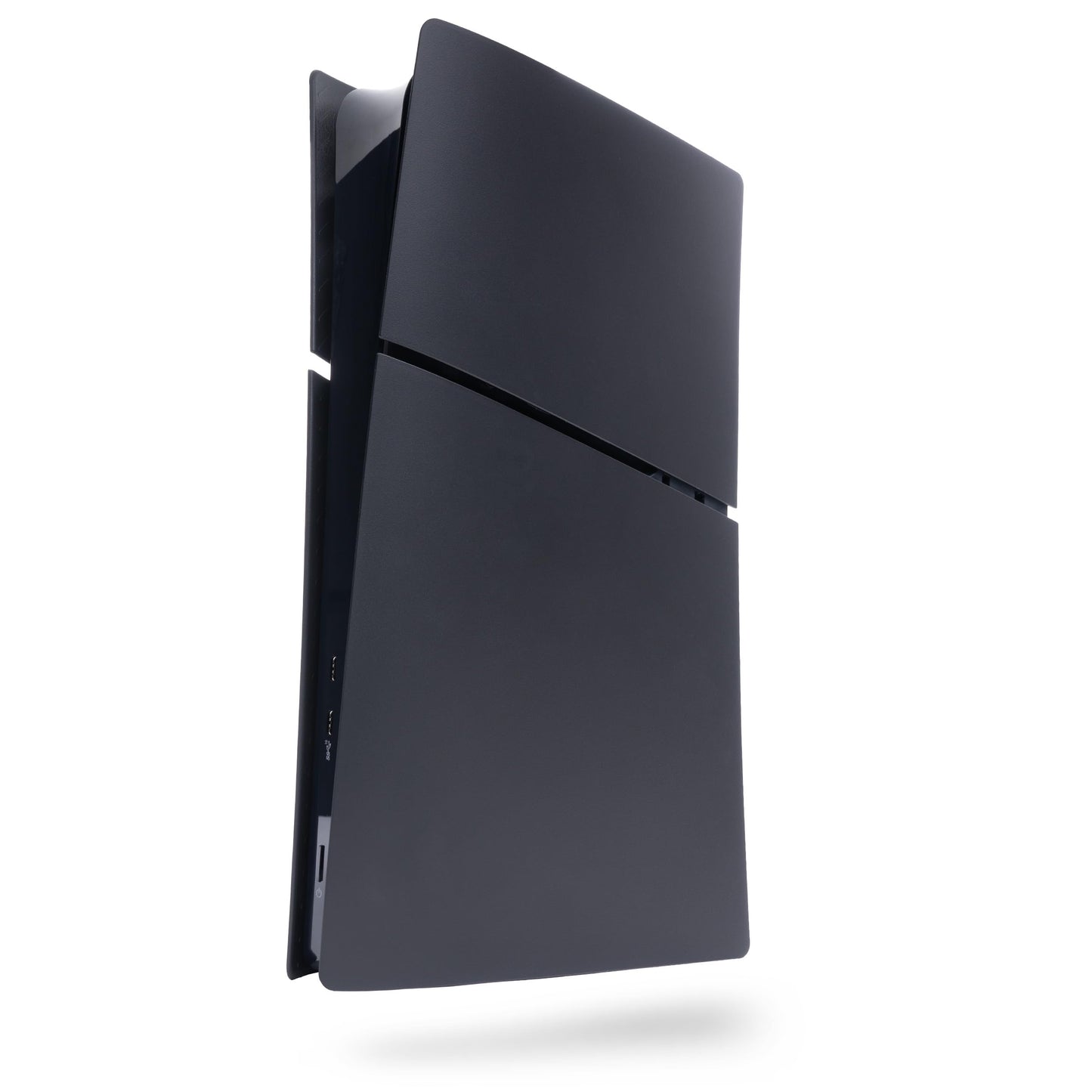 Glistco Black Plates Slim Replacement Shell Compatible with PS5 Slim - Cover Plates for PS5 Slim Digital Edition (Matte Black)