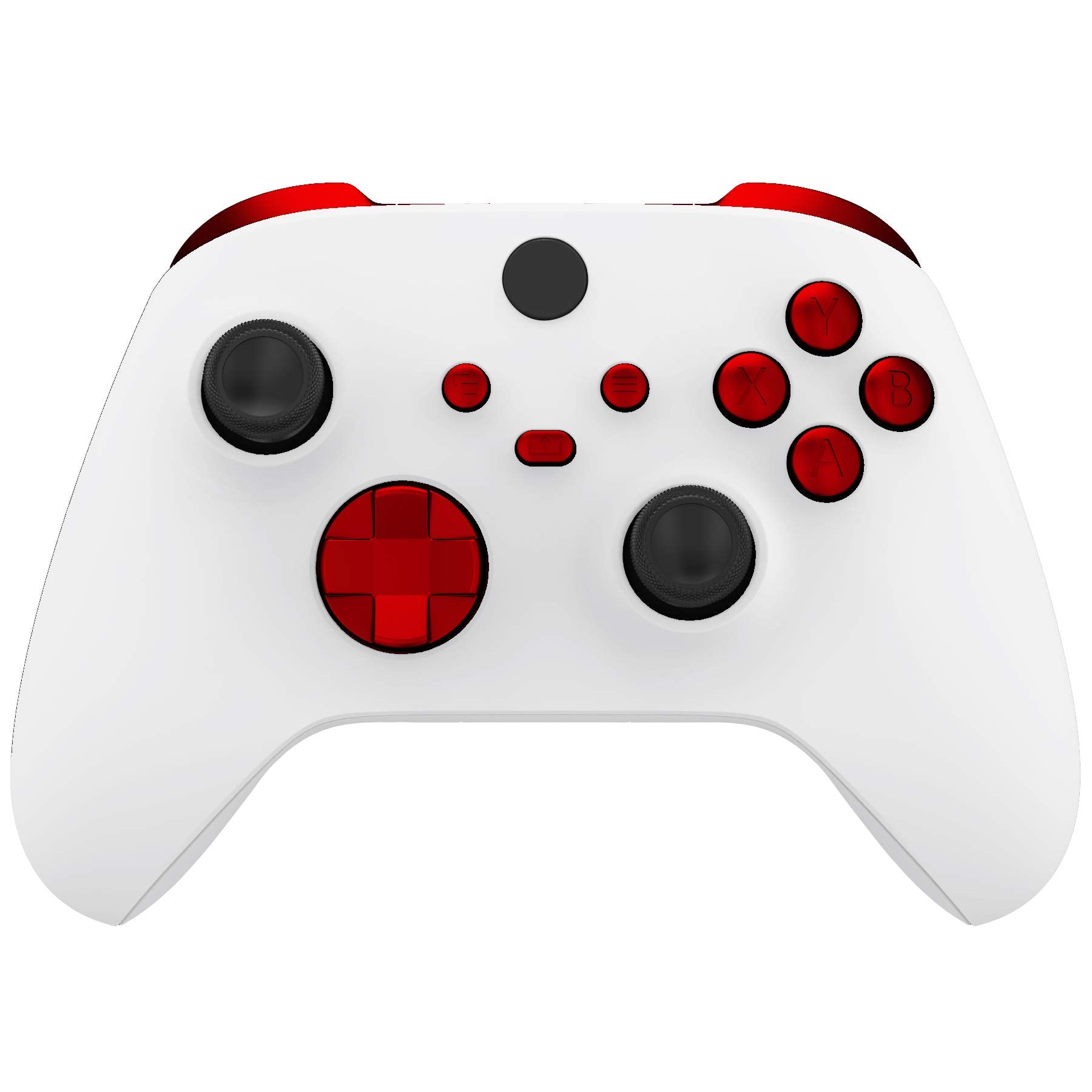eXtremeRate Replacement Buttons for Xbox Core Wireless Controller, Scarlet Red DIY Accessories LB RB LT RT Bumpers Trigers Dpad 
