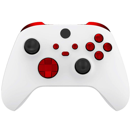 eXtremeRate Replacement Buttons for Xbox Core Wireless Controller, Scarlet Red DIY Accessories LB RB LT RT Bumpers Trigers Dpad 