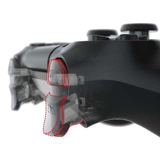 eXtremeRate Clicky Hair control button Kit for PS4 CUH ZCT2 Controller Shoulder Buttons  Custom Flashshot control button Stop Flex Cable for PS4 Slim Pro Controller JDM-040/050/055