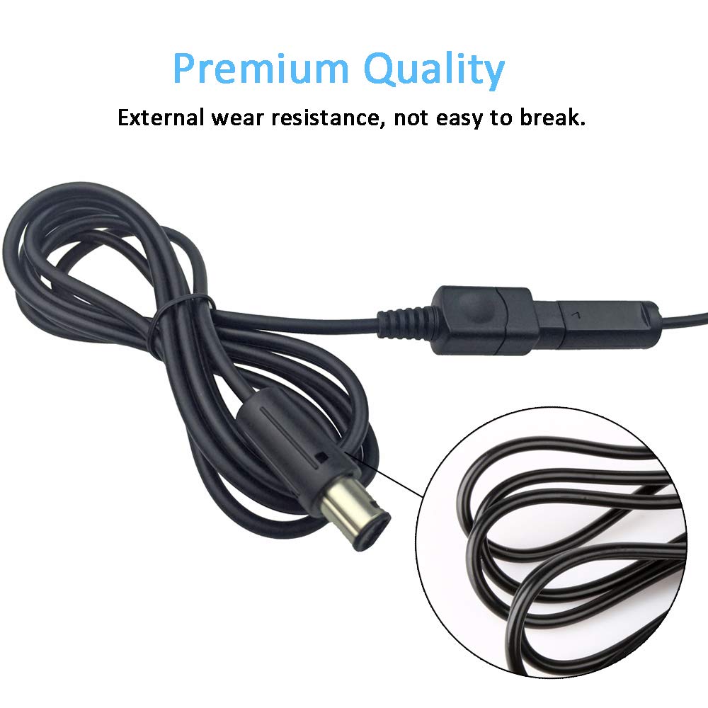 Ssgamer 4 Pack 6ft Wii/Gamecube Extension Cables - Compatible with Nintendo Wii & Gamecube, Model SSG-014