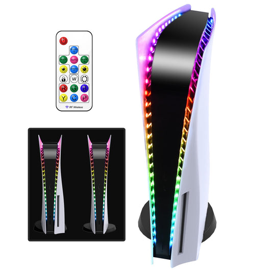 LED Light Strip for PS5/PS5 Pro/PS5 Slim  RGB LED Strip 7 Colors 358 Effects  Flexible Light Strip Sticker with IR Remote for PS5/PS5 Pro/PS5 Slim  LED Decoration Accessories for PlayStation 5