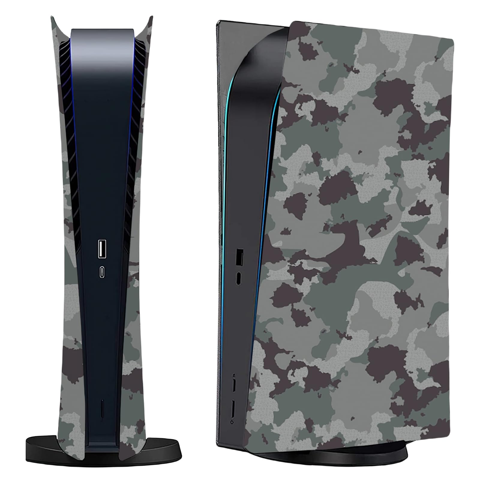 Digital Edition Face Plates Cover Skins Shell Panels for PS5 Console  Accessories for PlayStation 5 Protective Shell Replacement Faceplate (Camouflage)