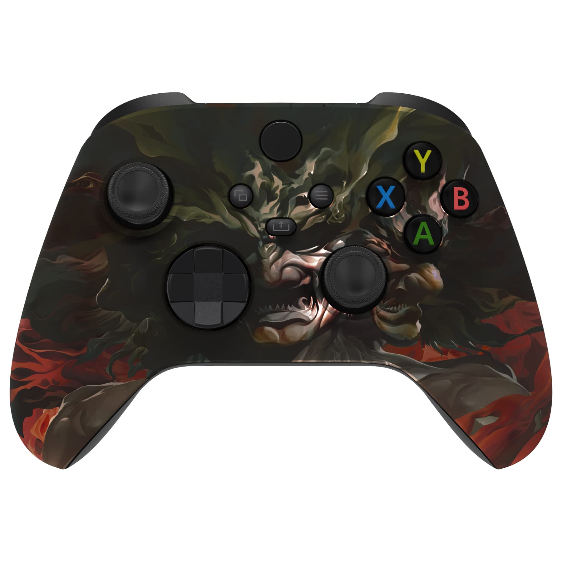 eXtremeRate Xbox Series X & S Controller Replacement Shell - Rage of Asura Custom Skin Cover - Model FX3T163