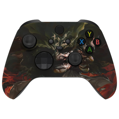 eXtremeRate Xbox Series X & S Controller Replacement Shell - Rage of Asura Custom Skin Cover - Model FX3T163