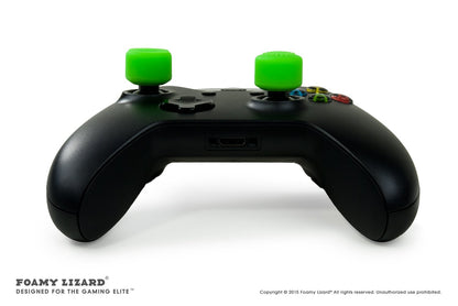 Foamy Lizard AceShot Thumb Grips - 8pc Green Silicone Antislip for Xbox One & Steamdeck - Model FL-TALLTHMB-XBOXONE-GREEN