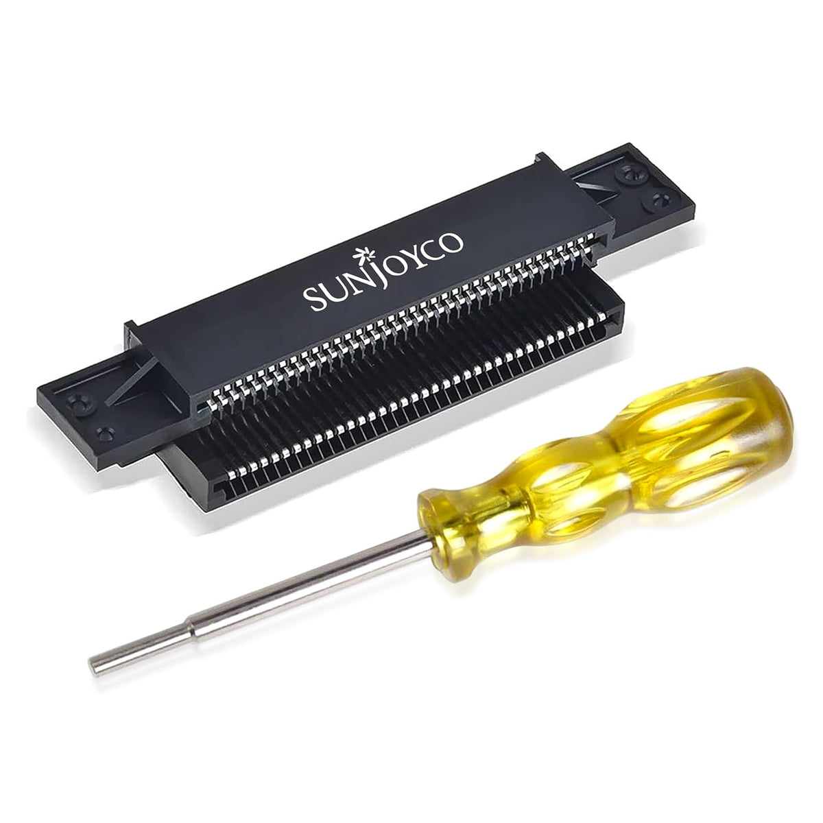 SUNJOYCO NES refill unit Slot  72 Pin Replacement Connector with 3.8mm Screwdriver for Nintendo Console NES 8 Bit System