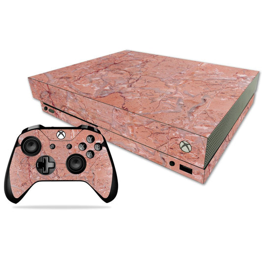 MIGHTY SKINS Xbox One X Skin - Pink Marble Vinyl Decal, Durable & Protective, Easy to Apply/Remove, Model MIXBONXCMB-Pink Marble
