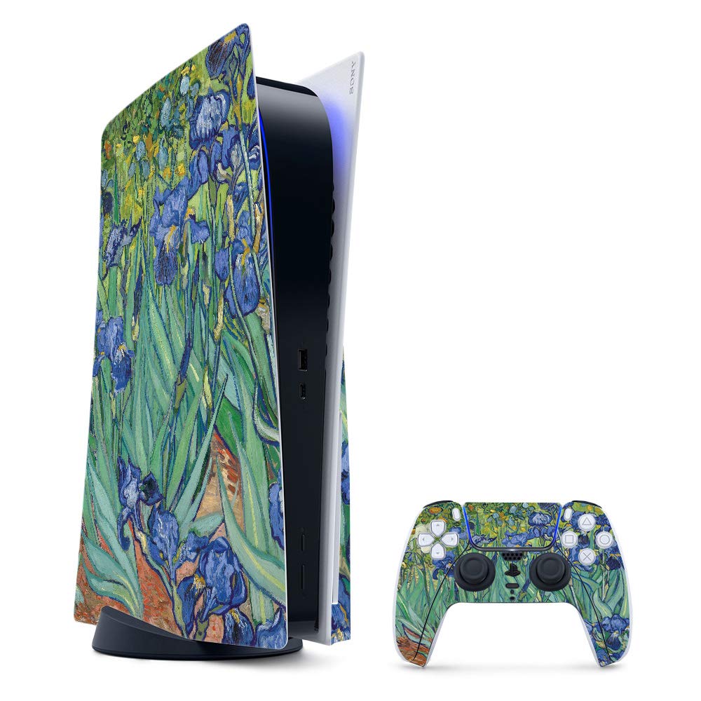 MightySkins Gaming Skin for PS5 / Playstation 5 Bundle - Irises | Protective Viny wrap | Easy to Apply and Change Style | Made in The USA