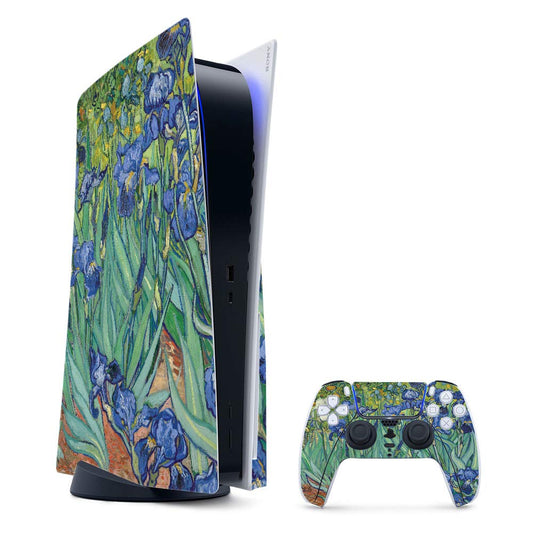 MightySkins Gaming Skin for PS5 / Playstation 5 Bundle - Irises | Protective Viny wrap | Easy to Apply and Change Style | Made in The USA