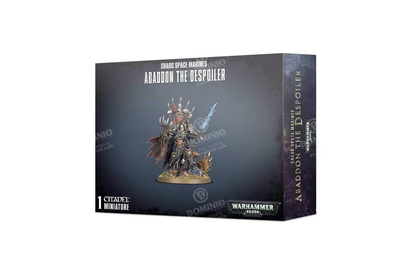 Games Workshop Warhammer 40,000 Chaos Space Marines Abaddon The Despoiler, Medium, Gray, Plastic, Model 99120102101