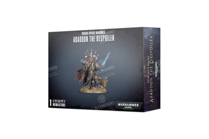 Games Workshop Warhammer 40,000 Chaos Space Marines Abaddon The Despoiler, Medium, Gray, Plastic, Model 99120102101