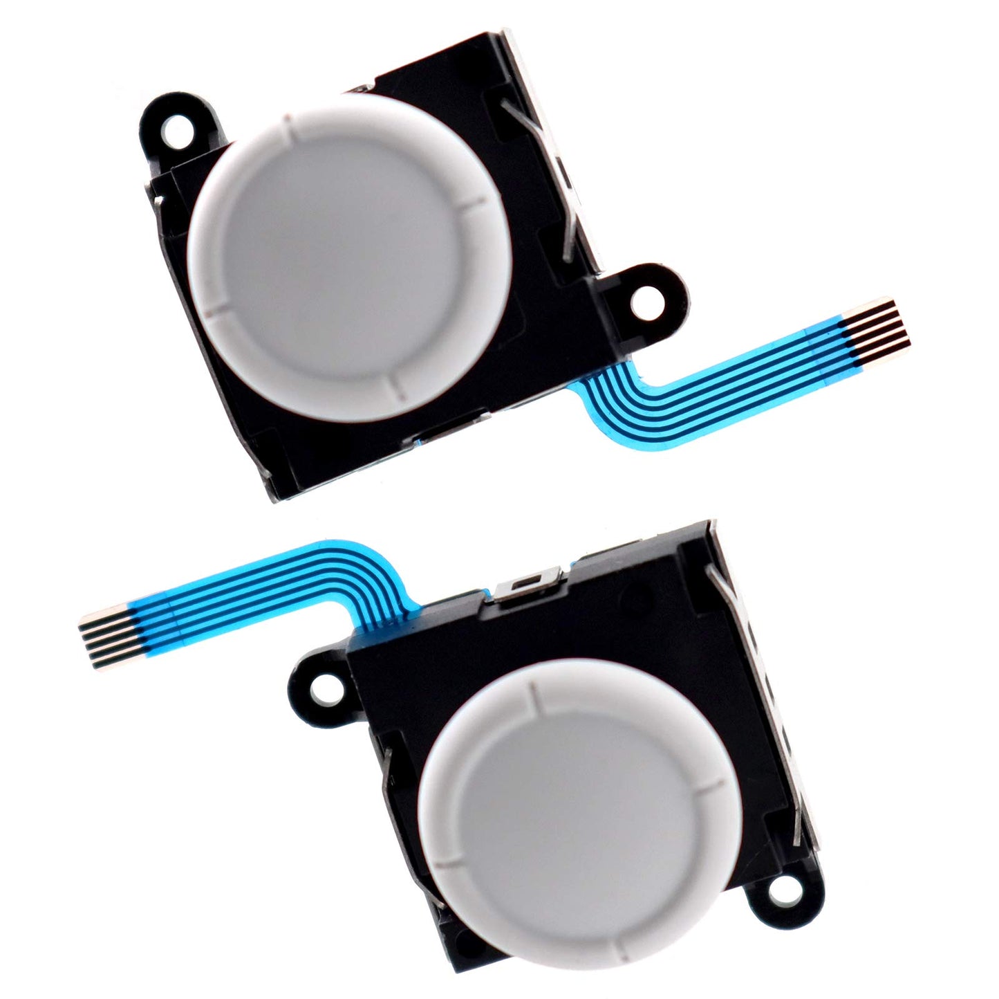 Deal4GO Joy-con Thumbstick Replacement Set for Nintendo Switch Lite - 2-Pack, White, Fixes Drift, Model Lite-Stick-W2
