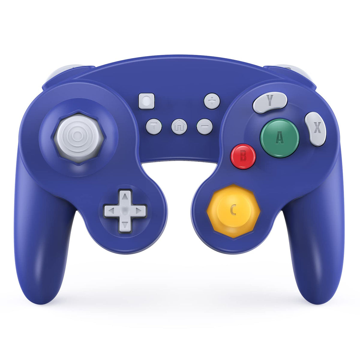 EXLENE Gamecube Controller Switch  Wireless Switch Pro Controller for Nintendo Switch/Lite/PC/Android/Ios/Steam  Support Wake Up  Motion  Adjustable Vibration  Turbo & Auto Turbo (Upgraded Blue)