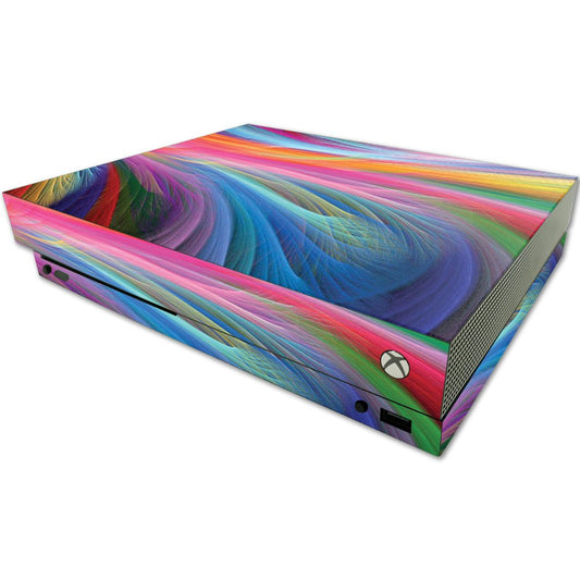 MIGHTY SKINS MightySkins Skin for Microsoft One X - Rainbow Waves, Durable Vinyl Decal Wrap, Easy to Apply & Remove
