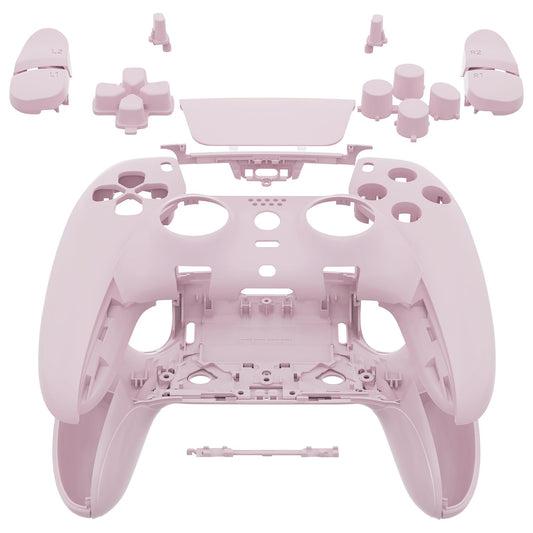 eXtremeRate Full Set Shell with Buttons Compatible with p s 5 Edge Controller  Cherry Blossoms Pink Replacement Decorative Trim Shell Front Back Plates Compatible with p s 5 Edge Controller