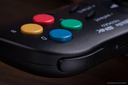 8Bitdo NEOGEO Wireless Controller - Classic Click-Style Joystick, Terry Bogard Edition, Black, Model 6922621504085, Officially Licensed by SNK