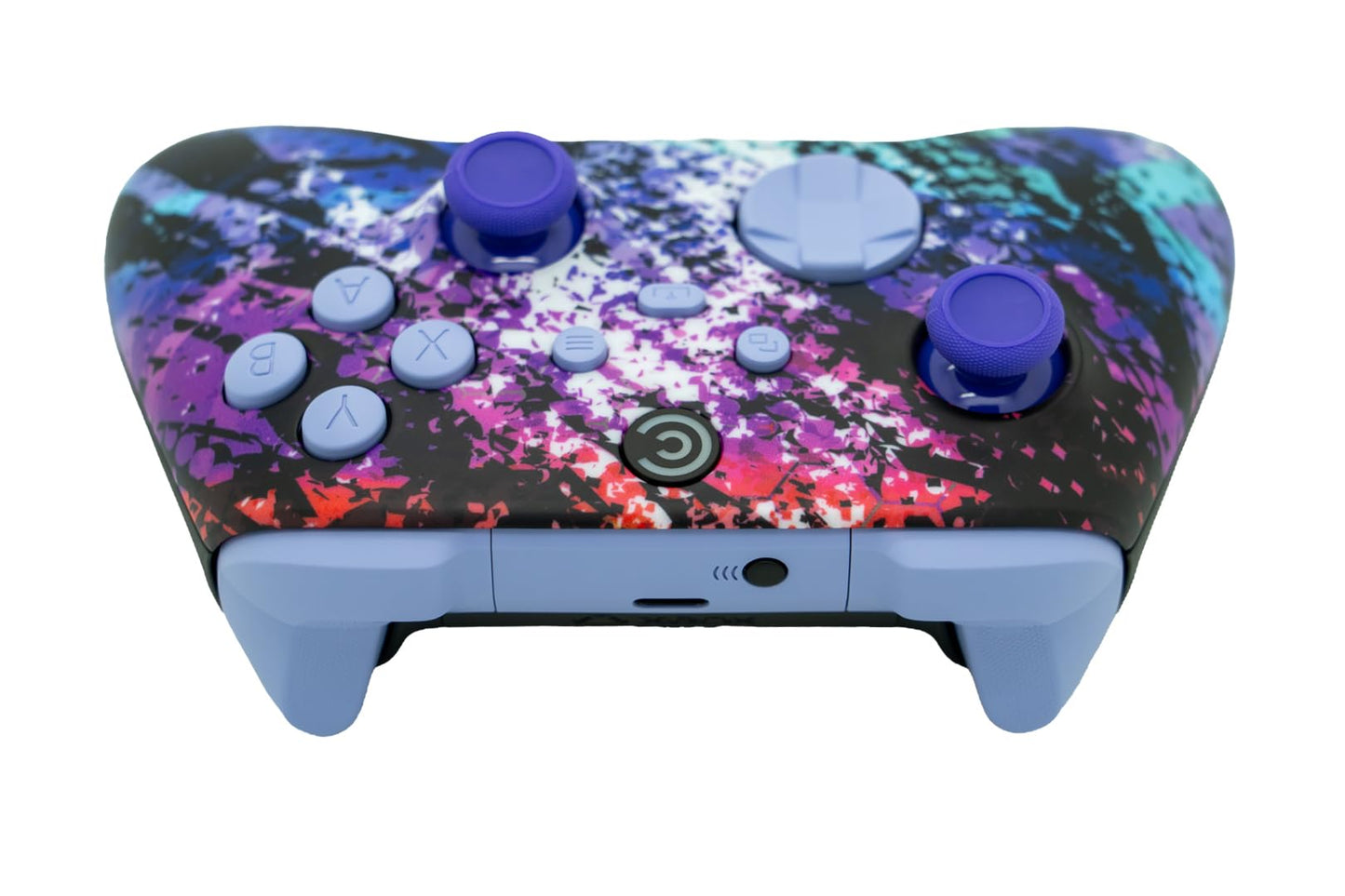 Custom Controllerzz Wireless Controller for Xbox Series X/S & PC - Digital Mirage & Light Violet Inserts Design