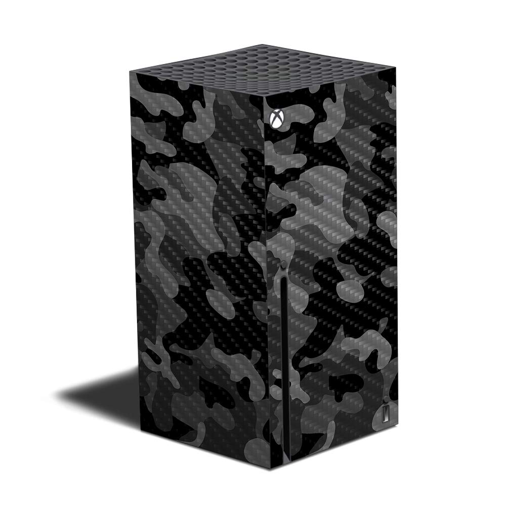 MightySkins Carbon Fiber Skin Compatible with Xbox Series X - Black Camo | Protective  Durable Textured Carbon Fiber Finish | Easy to Apply and Change Styles | Made in The USA (CF-MIXBSERX-Black Camo)