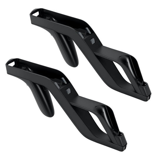 EuroBird Shooting Game Wii u Zapper tool Grip-suitable for Nintendo Wii Nunchuk Wireless Remote Controller (Black Set of 2) & Nintendo Hunting toy blaster for Wii Accessories
