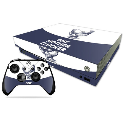 MIGHTY SKINS Xbox One X Combo Skin - Unique One Mother Clucker Vinyl Decal, Easy to Apply & Remove, Made in the USA