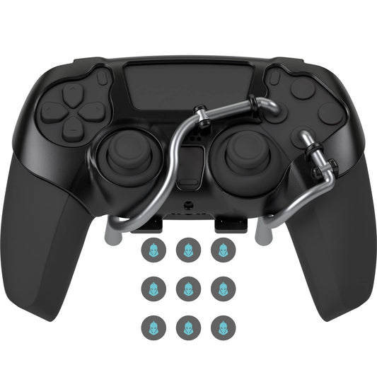 EXknight Leverback V2 Paddles Attachment  Back Buttons Adapter for PS5 Controller | Fit with Thumb Grips (Black)