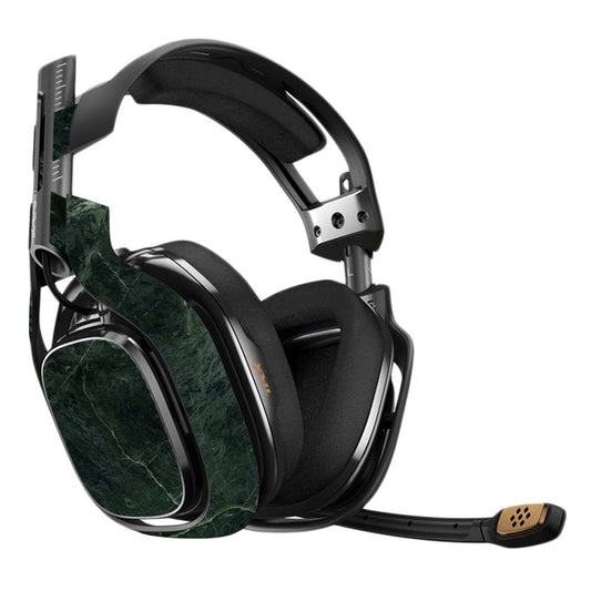 MIGHTY SKINS Astro A40 Gaming Headset Skin - Green Marble Vinyl Decal, Durable & Unique Design, Easy to Apply and Change Styles