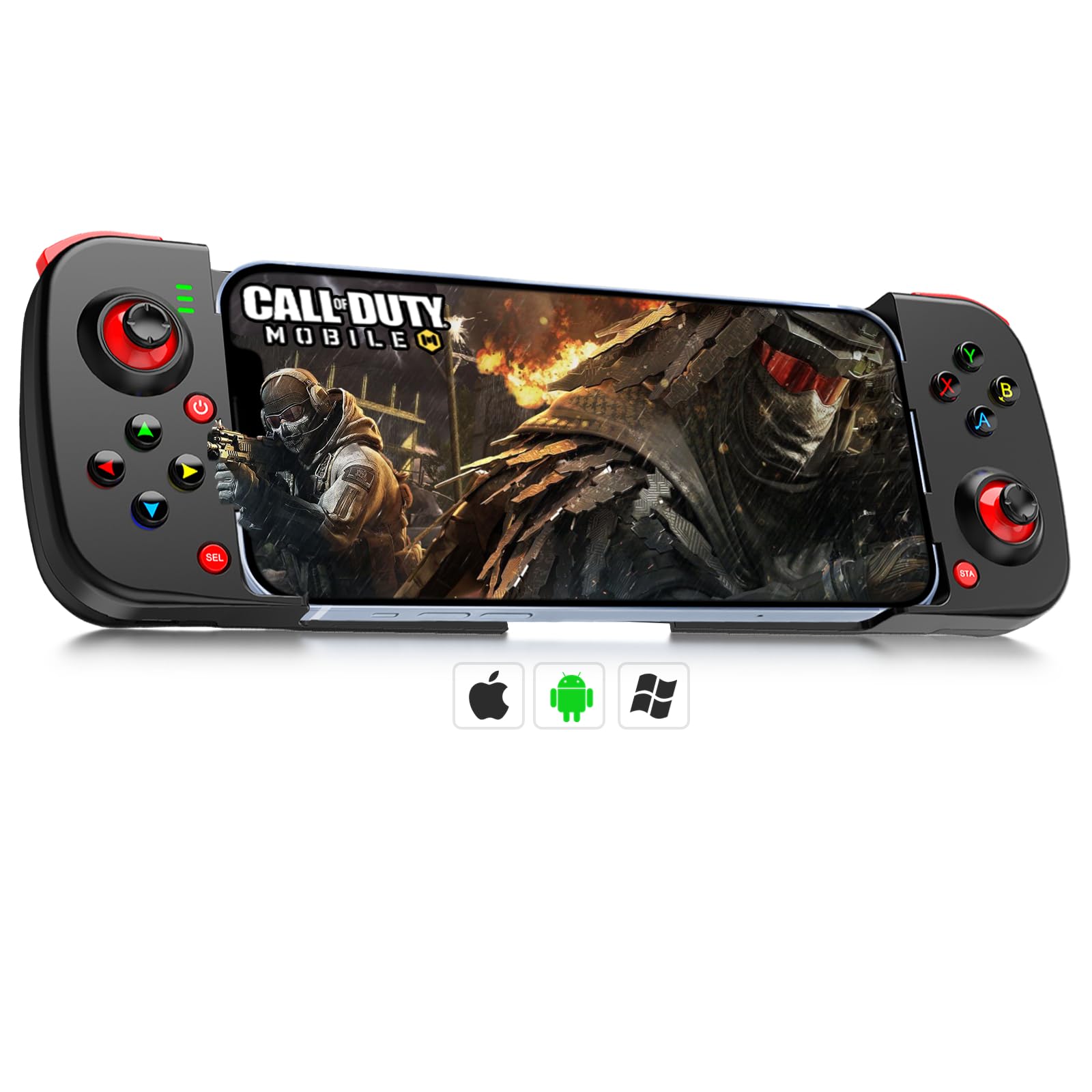 arVin Mobile Gaming Controller for Android iPhone iOS PC, Bluetooth Phone Controller for iPhone 17/16/15/iPad/Galaxy S25/S24/Tab