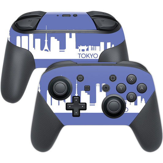 MightySkins Skin Compatible with Nintendo Switch Pro Controller - Tokyo | Protective, Durable, and Unique Vinyl Decal wrap Cover