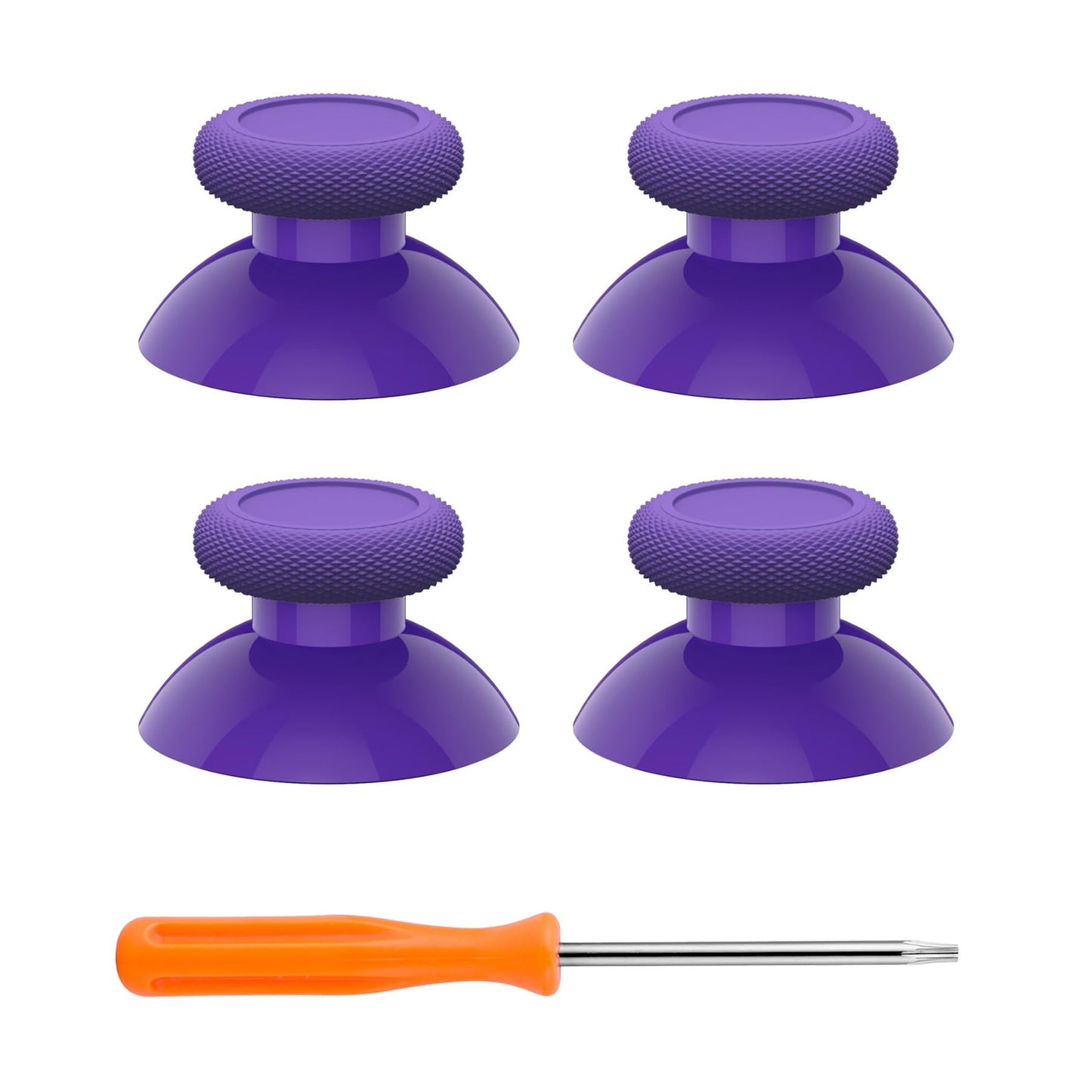 eXtremeRate Replacement Controller Joystick for Xbox One - 4 PCS Purple Thumbsticks Analog Thumb Sticks Parts for Xbox Series X/S  Xbox One S/X  Elite Controller with Repair Kit Screwdriver