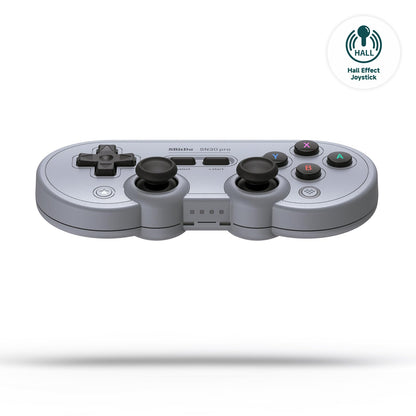 8Bitdo Sn30 Pro Wireless Controller - Hall Effect Joystick, Gray Edition for Switch, PC, Steam Deck, iOS, and Android