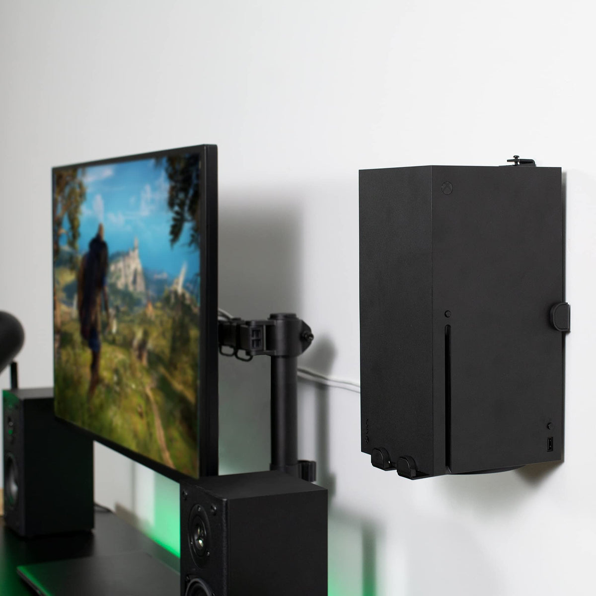 VIVO Steel Wall Mount Bracket for Xbox Series X - Horizontal/Vertical Display, Black, Model MOUNT-XSXU1