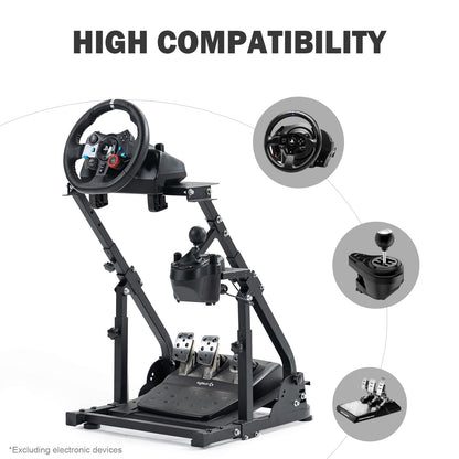 Anman Racing Wheel Stand for Logitech/Thrustmaster/PC - Upgrade Stability - Model 31HJQBZDZJ - STAND