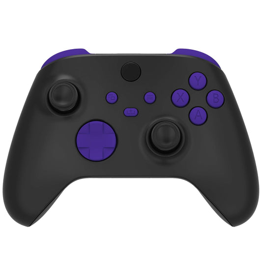 eXtremeRate Replacement Buttons for Xbox Core Wireless Controller, Purple DIY Accessories Kit LB RB LT RT Bumpers Trigers Dpad A