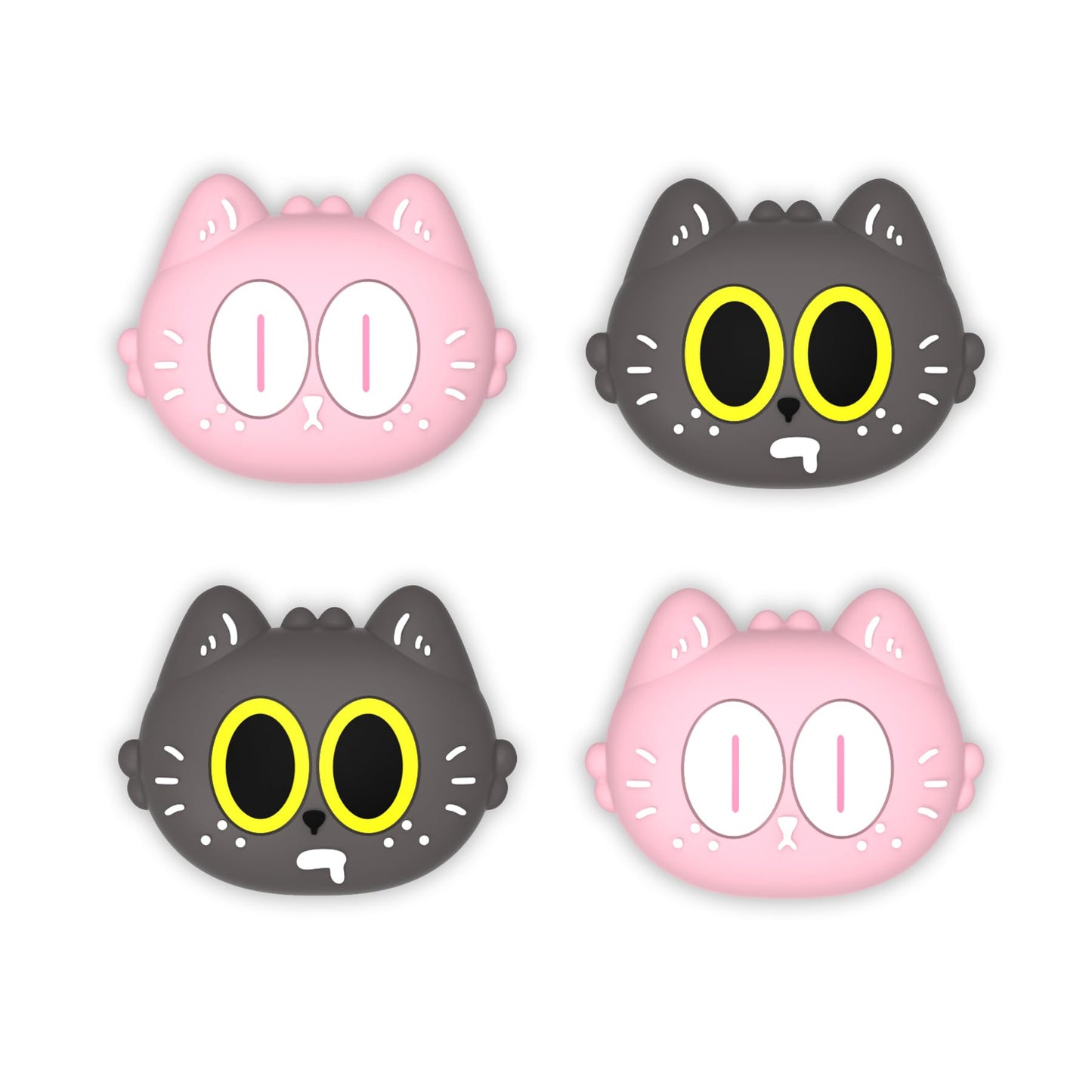 PlayVital Joystick Caps for Nintendo Switch  Thumbstick Caps for Switch Lite  Analog Cover for OLED Joycon Thumb Grips - Moonlight Cat