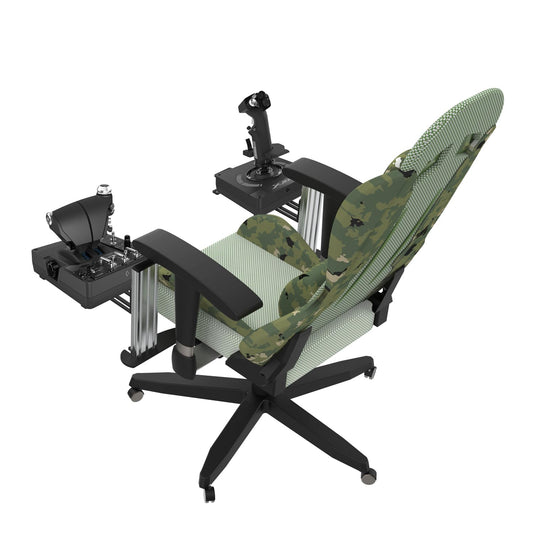 EG STARTS 2 Set Chair Mount for Flight Sim Game Joystick  Throttle & Hotas Systems Compatible with Logitech G X56  X52  X52 Pro  Thrustmaster T-Flight Hotas  TCA  T.16000M