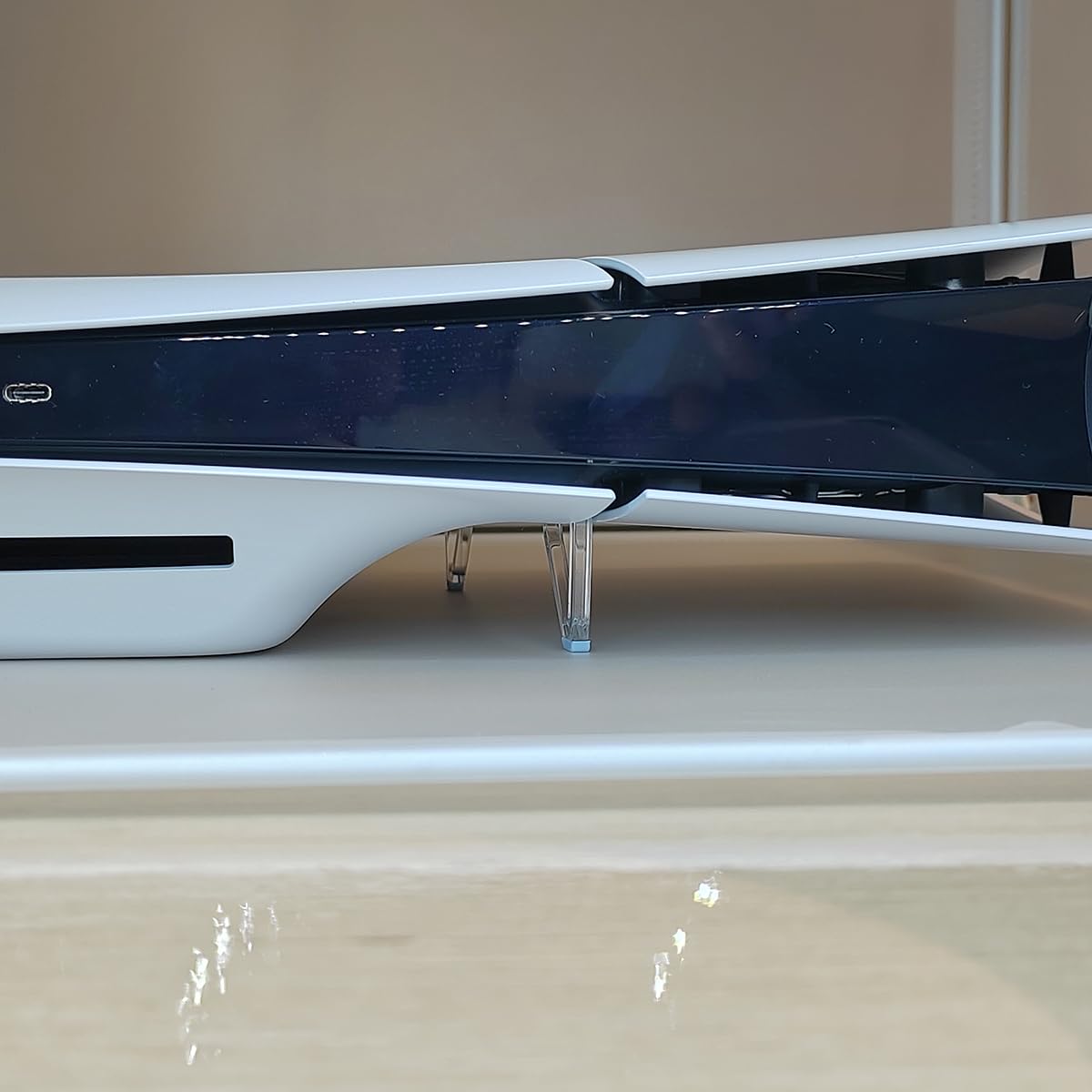 XBERSTAR PS5 Slim Console Stand - Horizontal Bracket Holder with Cooling Feet, Anti-Slip - 6.0x5.0x2.0cm, Disc Edition-A