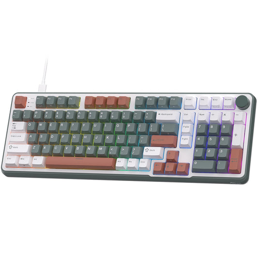 RK ROYAL KLUDGE C98 HE Mechanical Gaming Keyboard  Hall Effect Magnetic Switch  Hot Swappable 95% Wired RGB Keyboard  Rapid Trigger Adjustable Actuation  8K Polling Rate  Pro Web Driver for Mac &Win