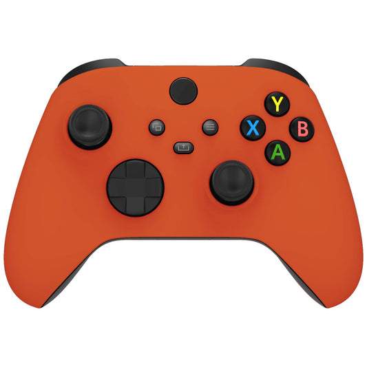 eXtremeRate Orange Replacement Shell for Xbox Series X/S Controller - Soft Touch Grip Custom Cover, Model FX3P304