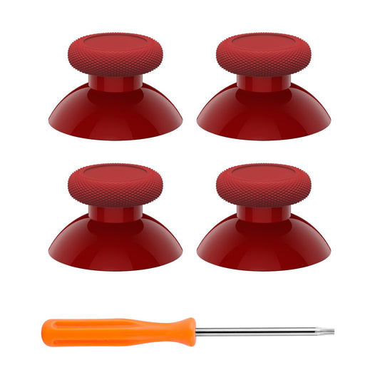 eXtremeRate Replacement Controller Joystick for Xbox One - 4 PCS Carmine Red Thumbsticks Analog Thumb Sticks Parts for Xbox Series X/S  Xbox One S/X  Elite Controller with Repair Kit Screwdriver