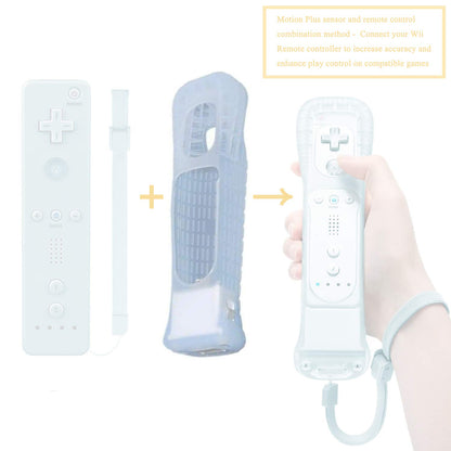 DTOL Wii Motion Plus Remote Attachment - White 2 Pack Sensor Controllers