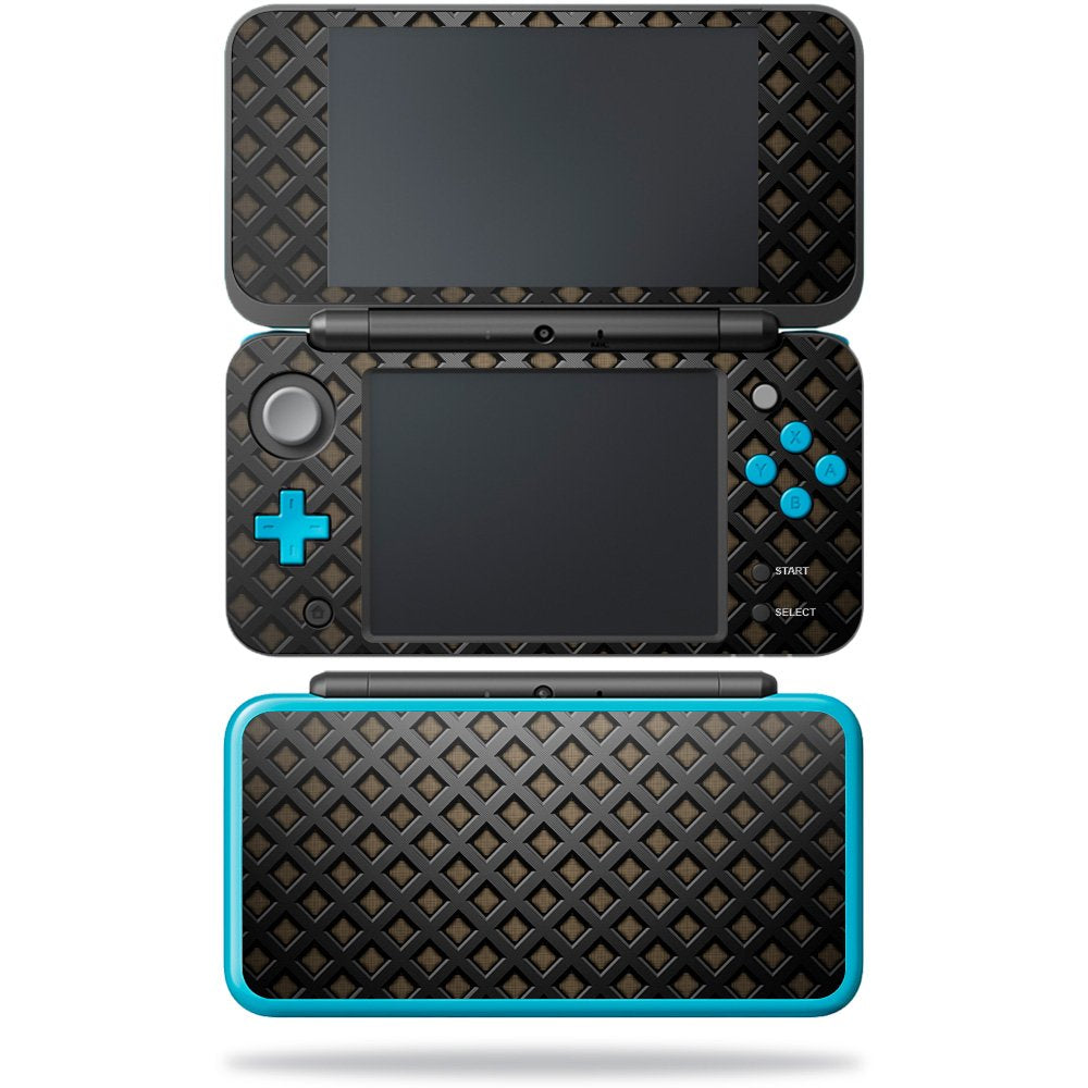 MightySkins Skin Compatible with Nintendo New 2DS XL - Black Wall | Protective, Durable, and Unique Vinyl Decal wrap Cover | Eas