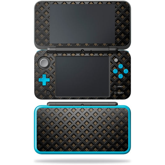 MightySkins Skin Compatible with Nintendo New 2DS XL - Black Wall | Protective, Durable, and Unique Vinyl Decal wrap Cover | Eas