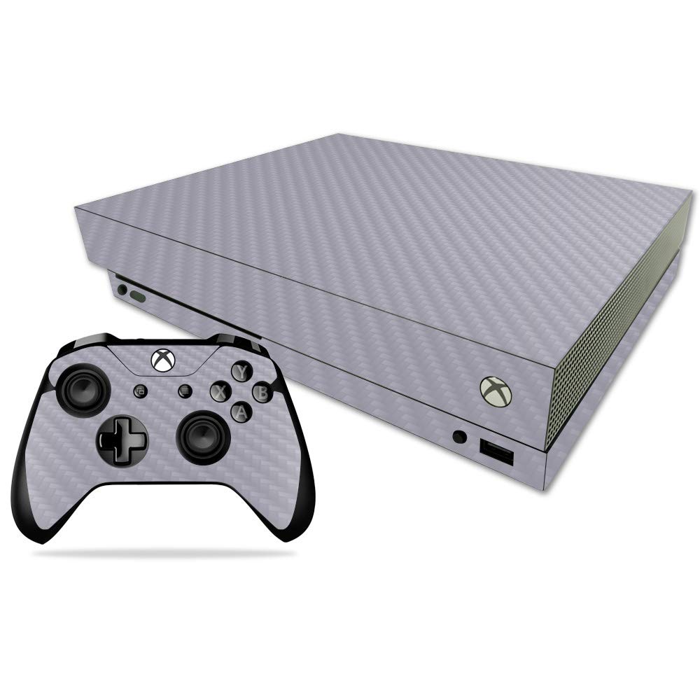 MightySkins Carbon Fiber Skin for Microsoft Xbox One X - Peach | Protective  Durable Textured Carbon Fiber Finish | Easy to Apply  Remove  and Change Styles | Made in The USA