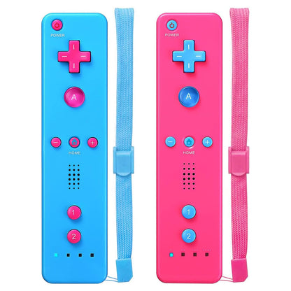 JYELUK Wii Remote Controller 2 Pack - Compatible with Nintendo Wii, Includes Wrist Straps, Pink & Blue