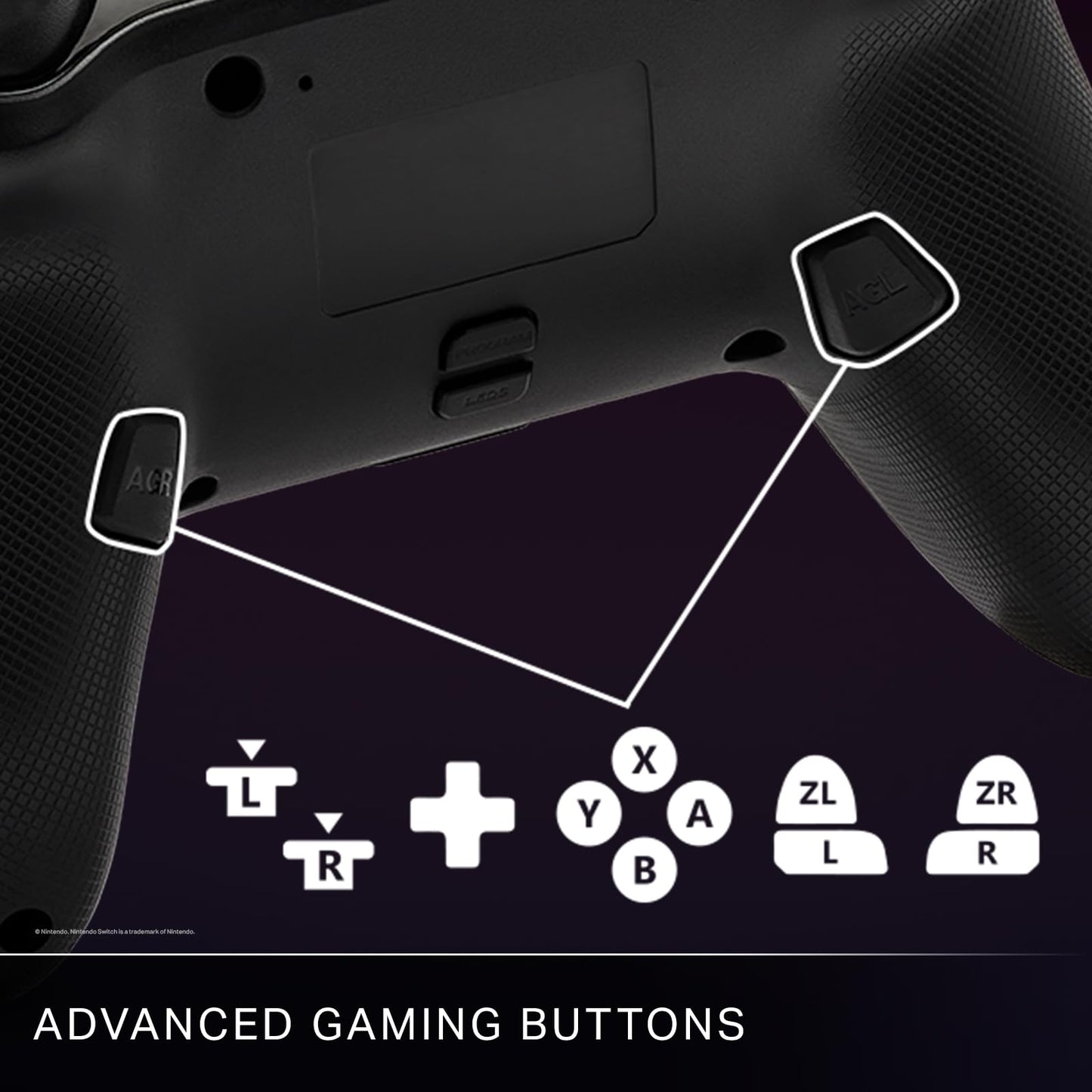 PowerA Enhanced Wireless Controller for Nintendo Switch - Black/LED, Model 1522807-01R, Officially Licensed Gaming Accessory