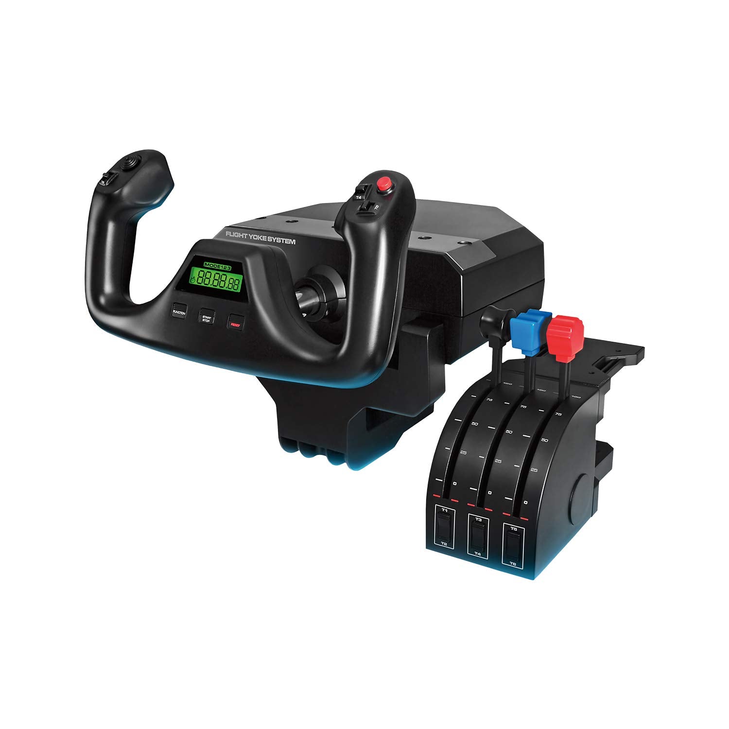 Logitech G PRO Flight Yoke System - Professional Yoke & Throttle Quadrant, 75 Programmable Controls, USB - Black, Model 945-000067