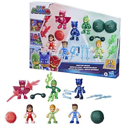 PJ Masks PJM Nighttime Heroes Set - Blue Plastic - Model F5351